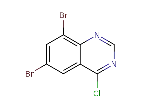 Molecular Structure of 98436-45-4 (6,8-Dibromo-4-chloro-quinazoline)