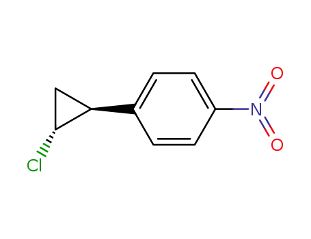 Molecular Structure of 70328-37-9 (Benzene, 1-(2-chlorocyclopropyl)-4-nitro-, cis-)
