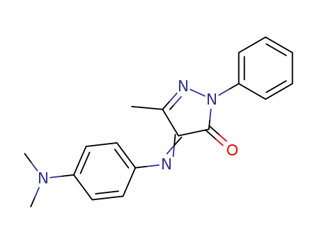 3H-Pyrazol-3-one, 4-[[4-(dimethylamino)phenyl]imino]-2,4-dihydro-5-methyl-2-phenyl-