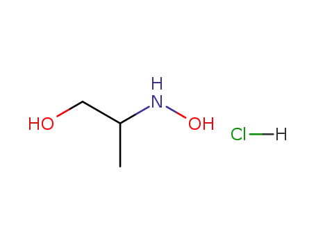 Molecular Structure of 63829-83-4 (1-Propanol, 2-(hydroxyamino)-, hydrochloride)