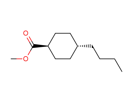 Cyclohexanecarboxylic acid, 4-butyl-, methyl ester, trans-