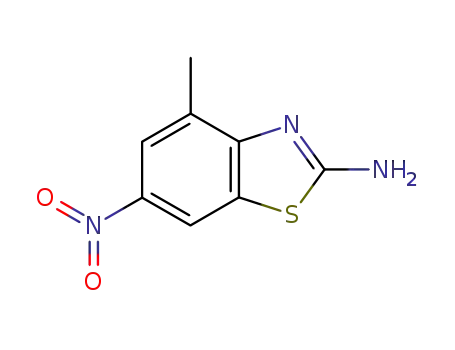 Molecular Structure of 16586-51-9 (Benzothiazole, 2-amino-4-methyl-6-nitro- (8CI))