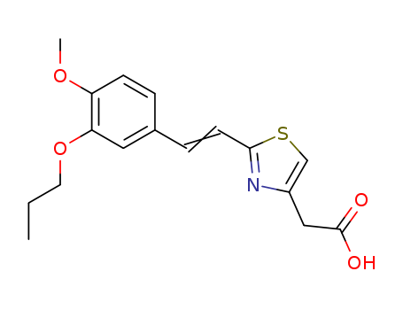 4-Thiazoleacetic acid, 2-[2-(4-methoxy-3-propoxyphenyl)ethenyl]-