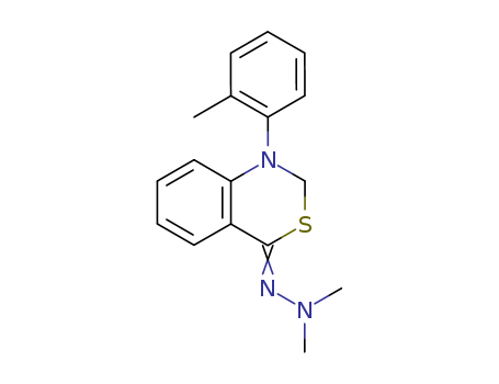 4H-3,1-Benzothiazin-4-one, 1,2-dihydro-1-(2-methylphenyl)-,  dimethylhydrazone