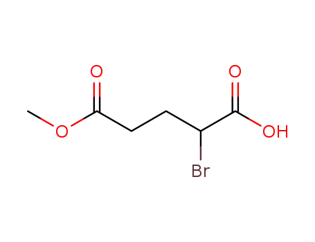 Molecular Structure of 95352-12-8 (Pentanedioic acid, 2-bromo-, 5-methyl ester)