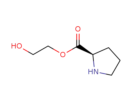 Molecular Structure of 733697-14-8 (L-Proline, 2-hydroxyethyl ester (9CI))