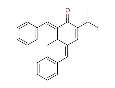 2-Cyclohexen-1-one,
5-methyl-2-(1-methylethyl)-4,6-bis(phenylmethylene)-, (Z,E)-