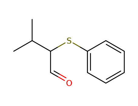 Molecular Structure of 110452-15-8 (Butanal, 3-methyl-2-(phenylthio)-, (S)-)