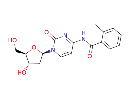 Molecular Structure of 78983-26-3 (Cytidine, 2'-deoxy-N-(2-methylbenzoyl)-)
