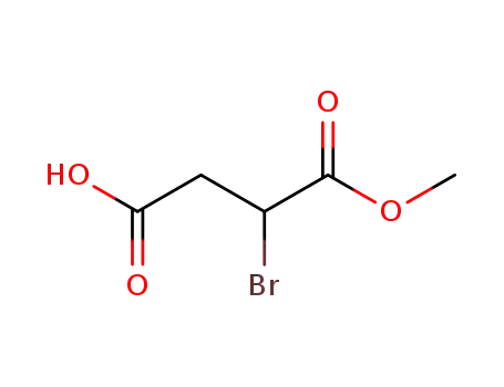 Molecular Structure of 98298-19-2 (Butanedioic acid, bromo-, 1-methyl ester)