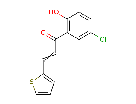 2-Propen-1-one,1-(5-chloro-2-hydroxyphenyl)-3-(2-thienyl)- cas  7209-80-5