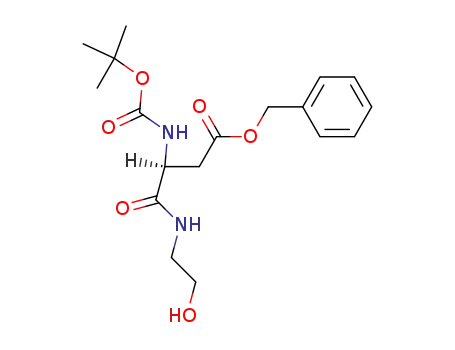 Butanoic acid,
3-[[(1,1-dimethylethoxy)carbonyl]amino]-4-[(2-hydroxyethyl)amino]-4-oxo
-, phenylmethyl ester, (S)-