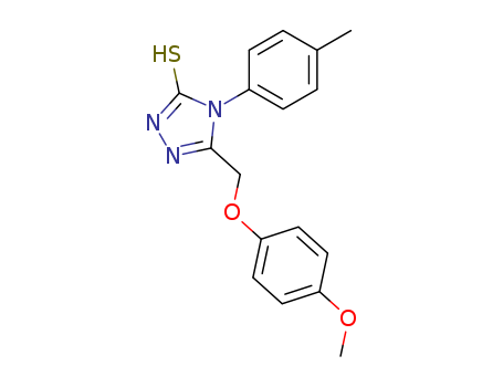 107951-98-4,5-[(4-methoxyphenoxy)methyl]-4-(4-methylphenyl)-2,4-dihydro-3H-1,2,4-triazole-3-thione,