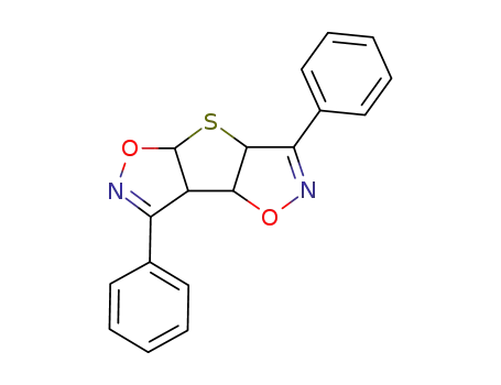 3,7-diphenyl-3a,4a,7a,7b-tetrahydro-thieno[2,3-<i>d</i>;4,5-<i>d</i>']diisoxazole