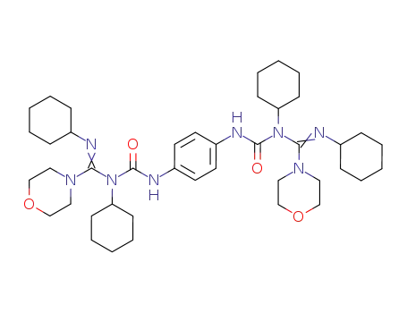 1-Cyclohexyl-3-[4-(3-cyclohexyl-3-{[(E)-cyclohexylimino]-morpholin-4-yl-methyl}-ureido)-phenyl]-1-{[(E)-cyclohexylimino]-morpholin-4-yl-methyl}-urea