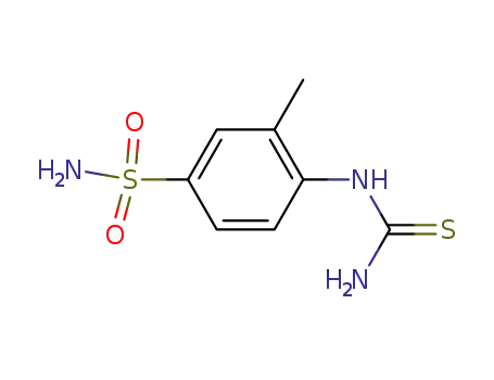 Molecular Structure of 66121-80-0 (Benzenesulfonamide, 4-[(aminothioxomethyl)amino]-3-methyl-)