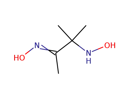 Molecular Structure of 38870-64-3 (2-Butanone, 3-(hydroxyamino)-3-methyl-, oxime)