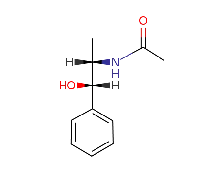 Molecular Structure of 7217-32-5 (Acetamide, N-[(1R,2S)-2-hydroxy-1-methyl-2-phenylethyl]-, rel-)