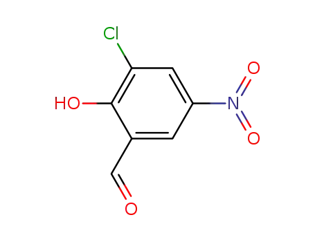 Molecular Structure of 53844-96-5 (Benzaldehyde, 3-chloro-2-hydroxy-5-nitro-)