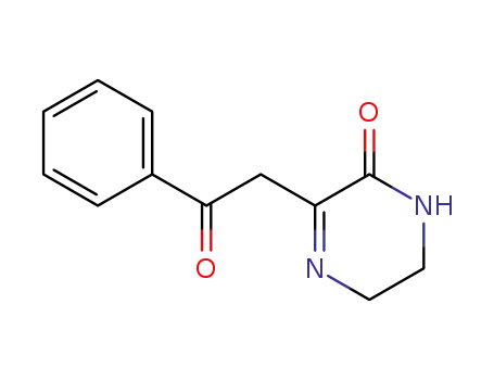 Molecular Structure of 1821-59-6 (3-(2-OXO-2-PHENYLETHYL)-5,6-DIHYDROPYRAZIN-2(1H)-ONE)