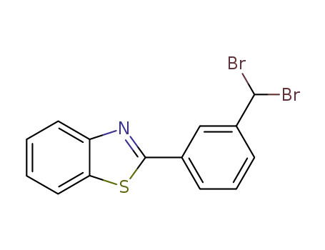 Molecular Structure of 142207-86-1 (Benzothiazole, 2-[3-(dibromomethyl)phenyl]-)