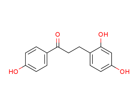 Molecular Structure of 15097-74-2 (1-Propanone, 3-(2,4-dihydroxyphenyl)-1-(4-hydroxyphenyl)-)