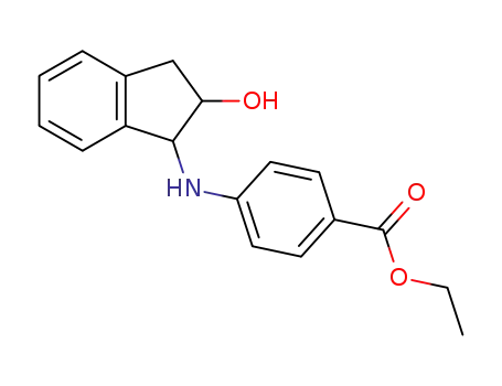 Molecular Structure of 796-56-5 (ethyl 4-[(2-hydroxy-2,3-dihydro-1H-inden-1-yl)amino]benzoate)