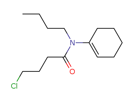 Molecular Structure of 92444-66-1 (Butanamide, N-butyl-4-chloro-N-1-cyclohexen-1-yl-)