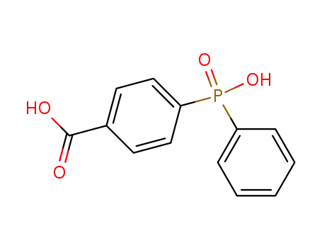 Molecular Structure of 106384-34-3 (4-[hydroxy(phenyl)phosphoryl]benzoic acid)