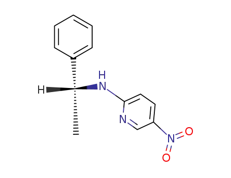 Molecular Structure of 84249-39-8 ((S)-(-)-2-(ALPHA-METHYLBENZYLAMINO)-5-NITROPYRIDINE)