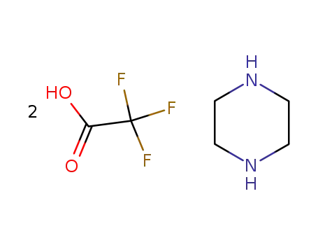 Molecular Structure of 772-84-9 (Piperazine, bis(trifluoroacetate))