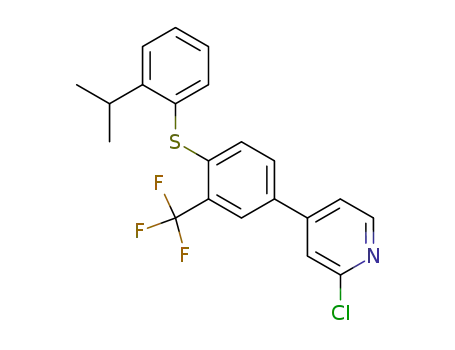 Pyridine,
2-chloro-4-[4-[[2-(1-methylethyl)phenyl]thio]-3-(trifluoromethyl)phenyl]-
