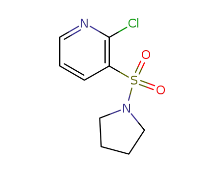 Molecular Structure of 60597-70-8 (2-Chloro-3-(pyrrolidin-1-ylsulphonyl)pyridine)