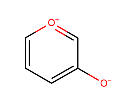 Molecular Structure of 92277-34-4 (Pyrylium, 3-hydroxy-, inner salt)