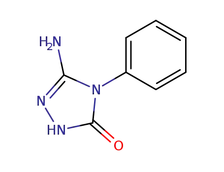 Molecular Structure of 1739-21-5 (5-amino-4-phenyl-2H-1,2,4-triazol-3(4H)-one)