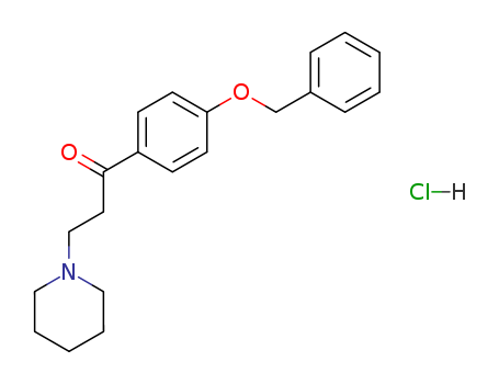 1-Propanone,1-[4-(phenylmethoxy)phenyl]-3-(1-piperidinyl)-, hydrochloride (1:1)