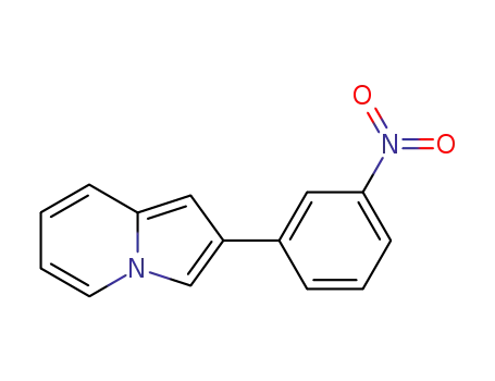 Molecular Structure of 7496-74-4 (2-(3-nitrophenyl)indolizine)