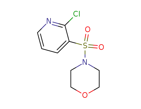 Molecular Structure of 60597-72-0 (4-[(2-Chloropyridin-3-yl)sulphonyl]morpholine)