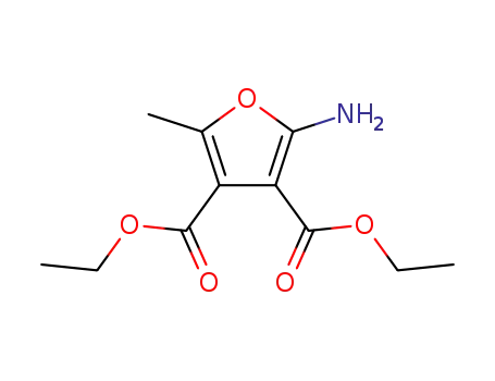Molecular Structure of 91248-60-1 (DIETHYL 2-AMINO-5-METHYLFURAN-3,4-DICARBOXYLATE)