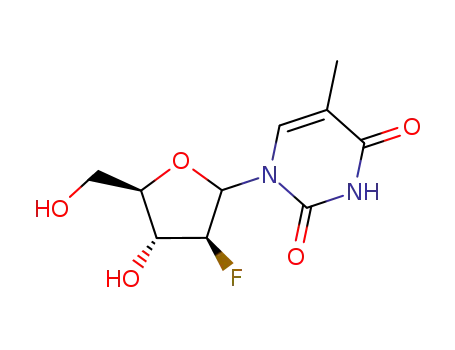 Molecular Structure of 2923-73-1 (2'-Fluorothymidine)