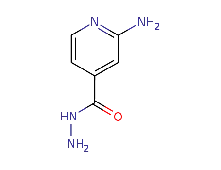 Molecular Structure of 58481-01-9 (2-Amino-isonicotinic acid hydrazide)