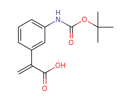 Molecular Structure of 934476-98-9 (2-(3-(tert-butoxycarbonylamino)phenyl)acrylic acid)