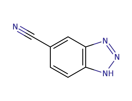 Molecular Structure of 24611-70-9 (1H-BENZOTRIAZOLE-5-CARBONITRILE)