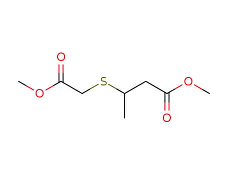 Molecular Structure of 78648-41-6 (METHYL 3-[(2-METHOXY-2-OXOETHYL)THIO]BUTANOATE)