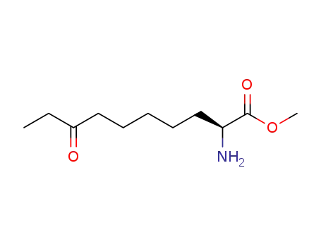 Molecular Structure of 635680-16-9 ((S)-2-AMINO-8-OXO-DECANOIC ACID, METHYL ESTER)