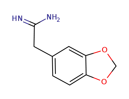 Molecular Structure of 310466-21-8 (1,3-Benzodioxole-5-ethanimidamide)