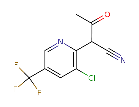 Molecular Structure of 744209-92-5 (2-(3-chloro-5-trifluoromethyl-pyridin-2-yl)-3-oxo-butyronitrile)