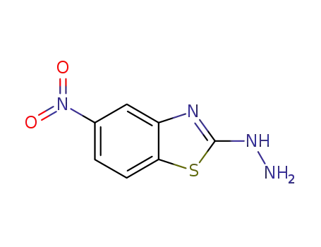 Molecular Structure of 80945-80-8 (2(3H)-Benzothiazolone,5-nitro-,hydrazone(9CI))