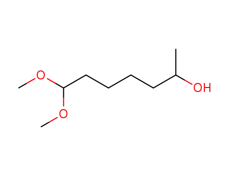 Molecular Structure of 113434-67-6 (2-Heptanol, 7,7-dimethoxy-)