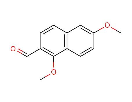 Molecular Structure of 111258-04-9 (2-Naphthalenecarboxaldehyde, 1,6-dimethoxy-)